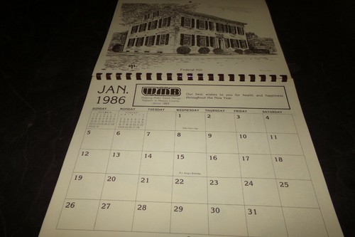 Vintage Sketchbook Calendar Kentucky Old Talbott Tavern Federal Hill Old Mill 86 - Picture 3 of 12