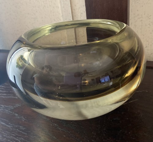 Hand Blown Glass Bowl/Vase/Candleholder