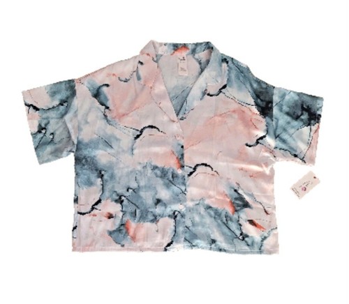Secret Treasures Peach Women's silky XL 16-18 button top Pull On Pant Pajama Set - Picture 4 of 11
