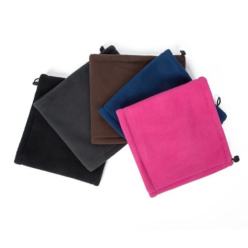 Winter Warm Double Fleece Scarf Neck Tube Windproof Collar Balaclava Beanie Hats - Afbeelding 3 van 17