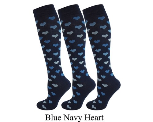 Mysocks 3 Pairs Knee High Premium Heart Design Socks - Foto 5 di 8
