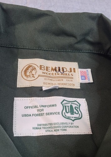 Bemidji Woolen Mills US Forest Service Cruiser Jacket Size 36 Chetopa Made USA - Picture 5 of 12
