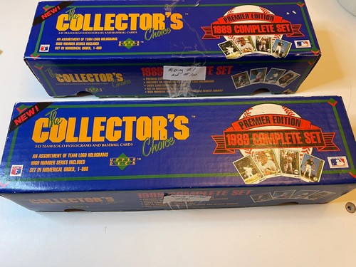 2- UPPER DECK THE COLLECTOR'S CHOICE BASEBALL CARDS - 1989 Missing 2 Cards - Picture 2 of 4