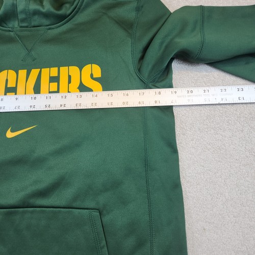 Nike, Green Bay Packers, On Field Apparel, Green Hoodie - Youth Large - Picture 10 of 14