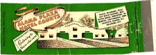 Alama Plaza Hotel Courts, Dallas, Beaumont, Texas, LA, Vintage Matchbook Cover