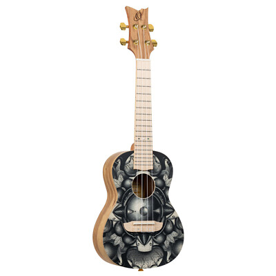 ORTEGA RUAR-BI Art Serie Konzert Ukulele 4 String - Spruce Catalpa Birds