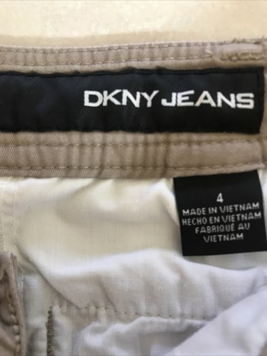 DKNY JEAN’S Women’s Classic Shorts, Taupe, Sz. 4 - Picture 6 of 6