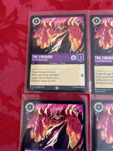 4x Disney Lorcana Inklands - El Pájaro de Fuego - Fuerza de Destrucción - 56/204 - x4 - Imagen 3 de 7