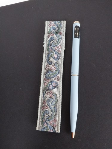 Sheaffer penna a sfera donna elegante fiordaliso blu vintage con manica - Foto 2 di 11