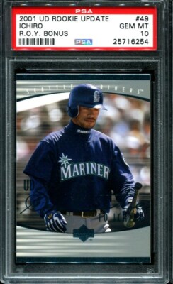 2001 rookie Ichiro rc psa 10 pop 4