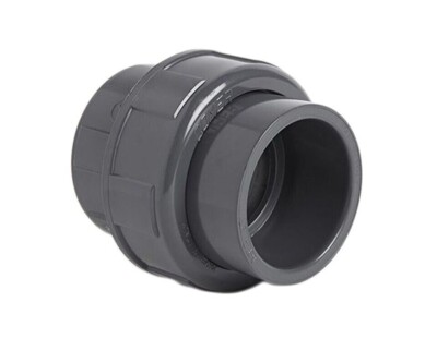 50 mm PVC Verschraubung mit Muffen zum Einkleben