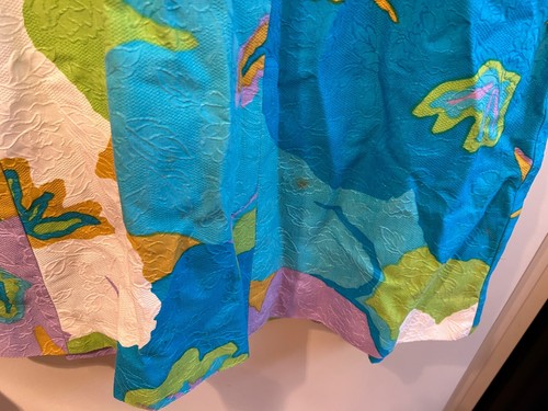 Vintage Waltah Clarke's Womans Maxi Hawaiian Dress 1960s Floral Multicolor S M - Picture 17 of 21