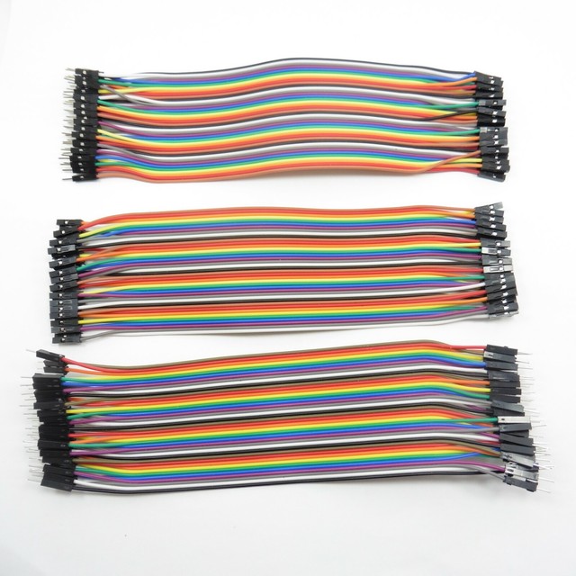 40pcs Dupont Wire Breadboard Jumper Cables Jump Arduino Ribbon Lead 40pcs Dupont Wire Breadboard Jumper Cables Jump Arduino Ribbon Lead