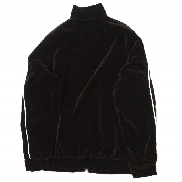 CAMIEL FORTGENS TRACK JACKET WITH PIPING VELVET 10.08.08 M BROWN