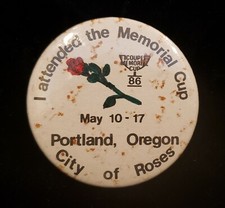 Portland Oregon Memorial Cup 1983 Pin Pinback Button FREE SHIPPING!!