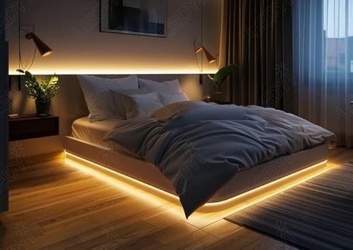 120 LED Strip Lights 174'12VDC 2835 SMD Waterproof Home Decor 3000K Warm White - Picture 6 of 9