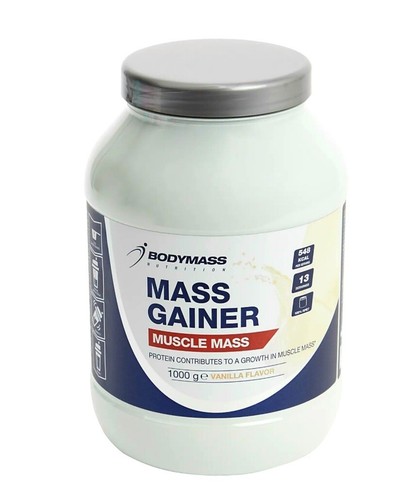 Gainer masy Smak waniliowy od BodyMass (1 kg)