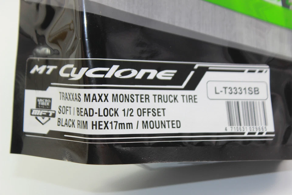 Louise LOUT 3331 SB MFT MT-Maxx 2.8 Cyclone 1:10 Soft Felge Schwarz 17mm NEU - Bild 2 von 4