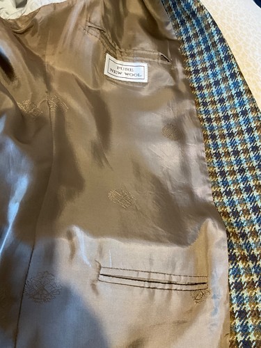 Crombie Mens New Pure Wool Blazer Jacket 42” Regular Brown - Picture 8 of 12