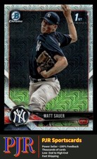 2018 Bowman Mega Box #BCP102 Matt Sauer New York Yankees  Chrome Prospects