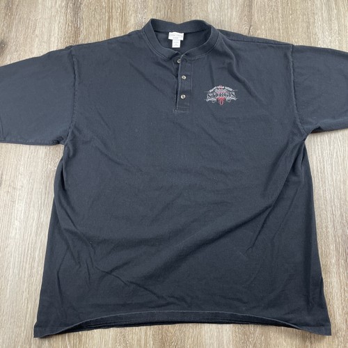 Camisa Polo Sturgis 2007 Rally Tribal Cruz Yunque Algodón Pesado De Lujo 2XL Y2K - Imagen 2 de 15