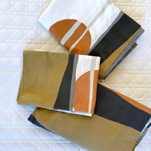 MCM 1970s VERA Burlington House Desert Sun Sunset TWIN 3pc Set - Picture 2 of 16