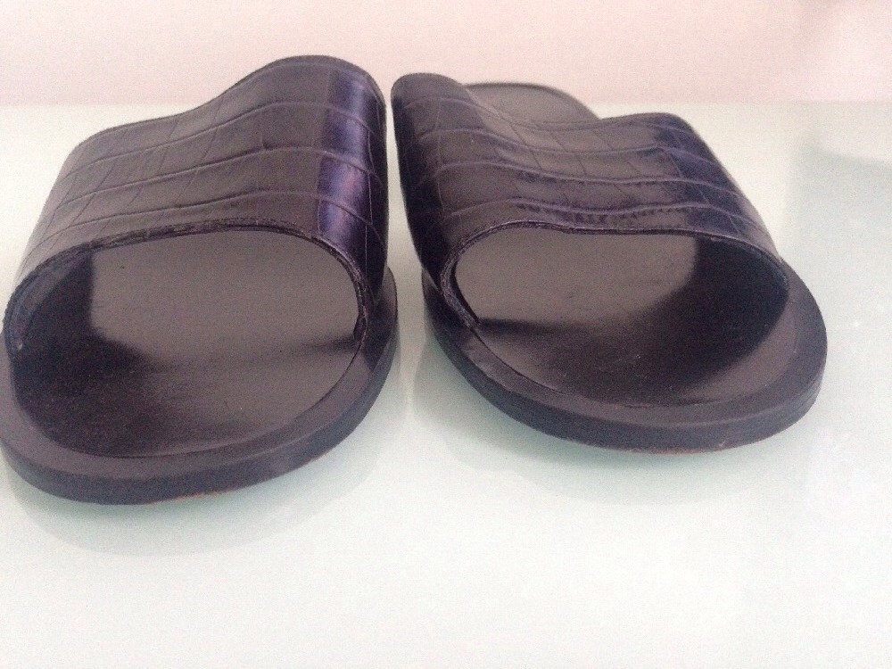 Ralph Lauren De Cuero Para Mujer Negro Negro Negro Sandalia diapositivas, Tamaño 8.5 4ce061 Ralph Lauren De Cuero Para Mujer Negro Negro Negro Sandalia diapositivas, Tamaño 8.5 4ce061
