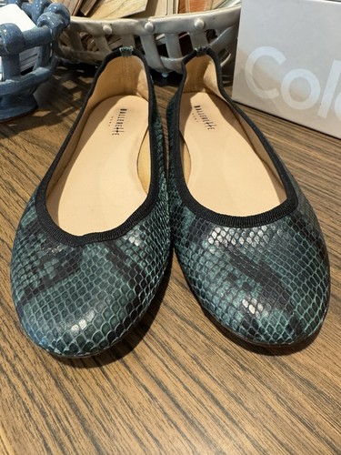 BallereTTe Roma Round Flats In Snake Print - 第 3/13 張圖片