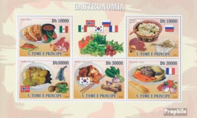 Prophila Collection Sao Tome e Principe 3606-3609 Kleinbogen (kompl. Ausgabe) postfrisch ** MNH 2008 Japanische Gemälde (Briefmarken für Sammler) Malerei