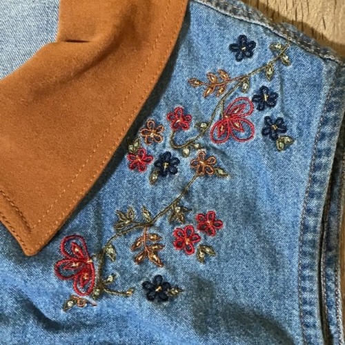 Vintage Stonebridge Women Denim Vest XL - Picture 6 of 12
