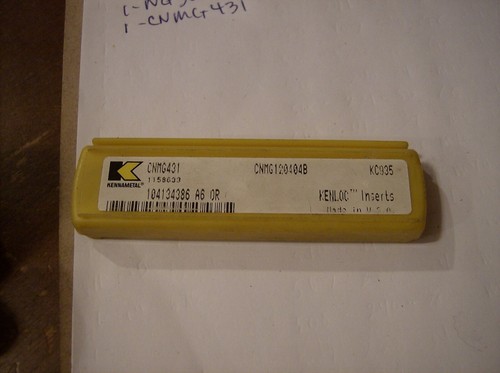 LOTE DE 1 INSERTOS DE CARBURO KENNAMETAL CNMG431  - Imagen 1 de 2