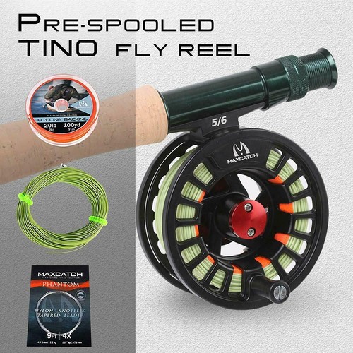 Maxcatch 5/6/7/8wt Extreme Fly Fishing Rod and Reel Combo, Fly Line, Box, Flies - Picture 4 of 9