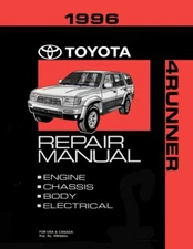 1996 Toyota 4-Runner Shop Service Repair Manual Book Engine Drivetrain OEM
