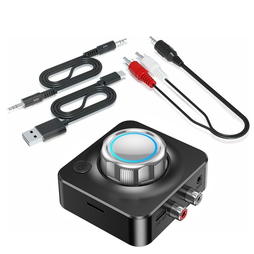 USB Bluetooth V5 Wireless Receiver 3.5mm Aux Audio Stereo Adapter FM Transmitter - Picture 9 of 21