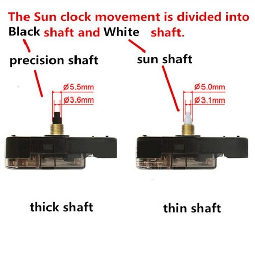12888 Quartz Battery Operated Wall Clock Movement Mechanism Repair Tool DIY Part - Picture 2 of 14