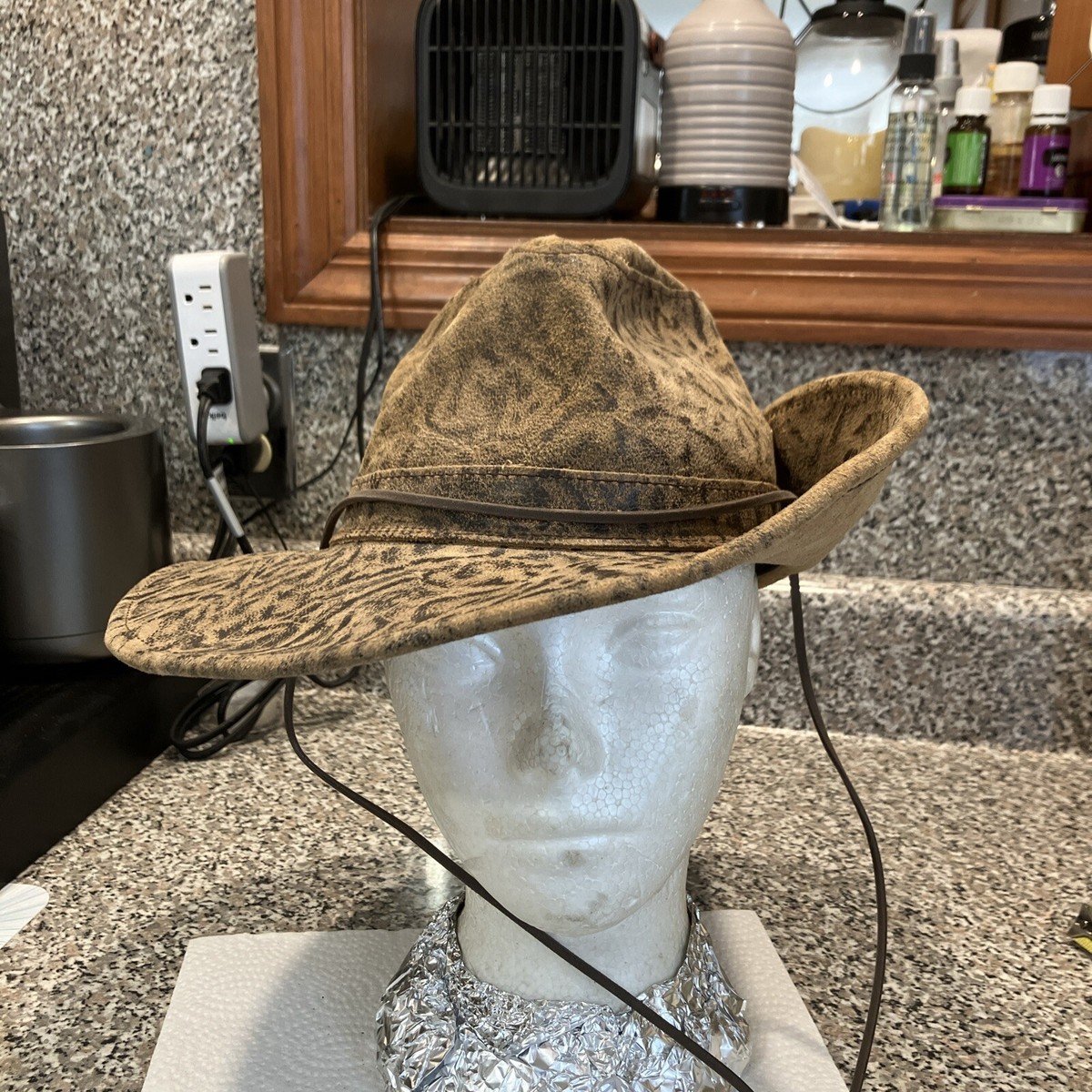 HENSCHEL HAT LEATHER MARINE CAP 米国製 Henschel Hat Company | Manitoba Western Leather Hat – Hat Habit