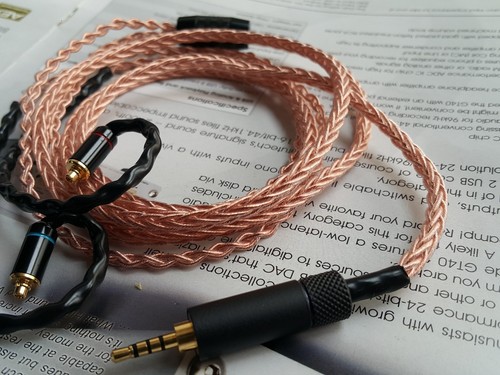 Cable de cobre 3,5 mm/2,5 mm/4,4 mm/lightning a MMCX 8N OCC para UM Shure 535 UE900 - Imagen 3 de 5