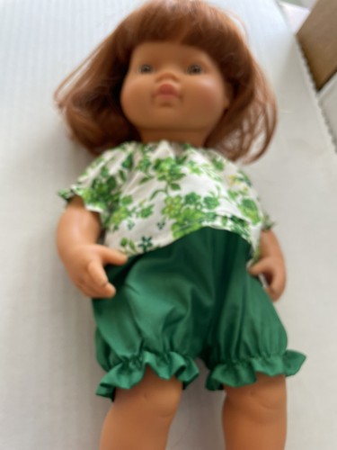 Passend für 15" Miniland Baby Puppenkleidung Top Bloomers Set (keine Puppe) - Bild 3 von 3