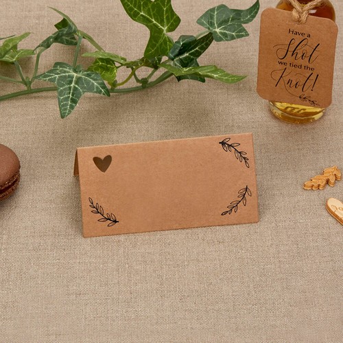 25 Table Place Name Cards - Plain for Wedding, Dinner Parties, Birthday Party - Picture 12 of 13