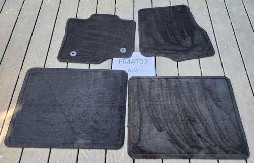 FMAT07 - 2015-2018 Ford F-150 XLT Black Carpet Floor Mats (FL3B 16130D00) RUBBER - Picture 1 of 19