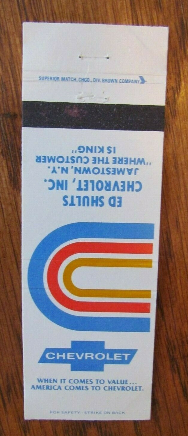 CHEVROLET CAR DEALER ED SHULTS (JAMESTOWN, NEW YORK) H5 eBay