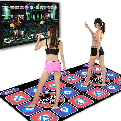 Dance Mat for Kids Adults, Folding Double Player Wireless Electronic Dance Floor
