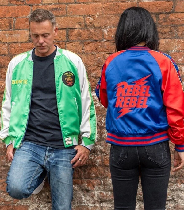 David Bowie x Deathproof Limited Edition Bomber Jacket Offical Rock Indie