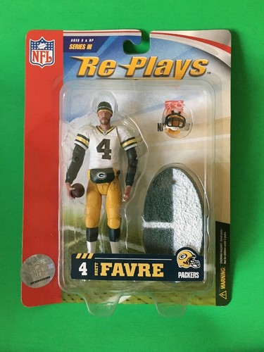 BRETT FAVRE 2006 G B PACKERS GRACELYN TOYS RE-PLAYS NFL FOOTBALL ACTION FIGURE  - Picture 1 of 6