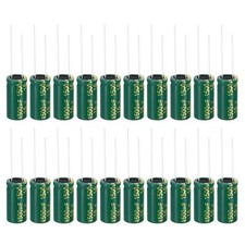 16V 1500uF Electrolytic Capacitors 20Pcs 10x20mm Aluminum High Frequency Elec...