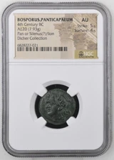 4th Century BC BOSPORUS,PANTICAPAEUM AE20 AU 5/5 4/5
