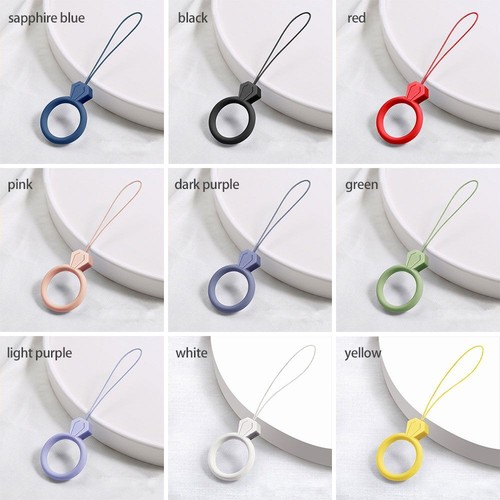 Mobile Phone Lanyard Silicone Ring Keys Phones Strap Pendant Ring Strap - Photo 3 sur 17
