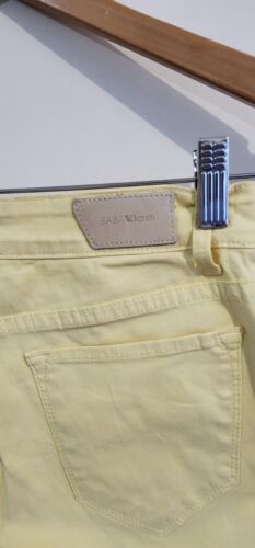 SABA DENIM Label Womens Yellow Stretch Jeggings Pants Size 24 - Picture 5 of 9