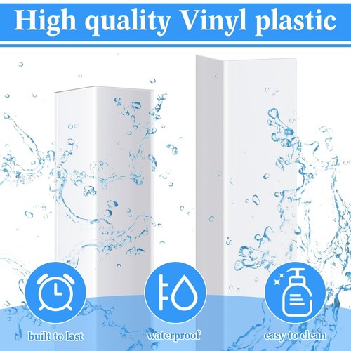 Sasylvia 10 Pcs Wall Corner Protector Guards Vinyl 3/4 x 48 Inches Corner Tri... - Picture 3 of 6