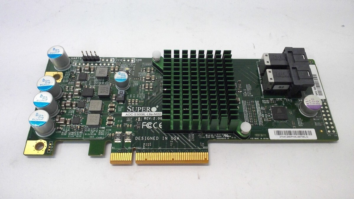 Supermicro AOC-S3008L-L8E-NI22 12Gbps 8-Port SAS Host Bus Supermicro AOC-S3008L-L8E-NI22 12Gbps 8-Port SAS Host Bus